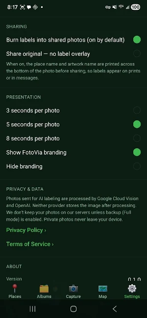 FotoVia Screenshot 0