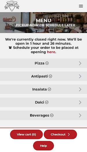 Carmela's Restaurant Screenshot 1
