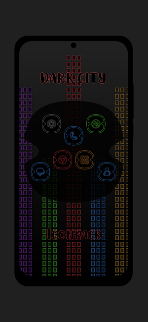 Dark City Icon Pack Screenshot 0