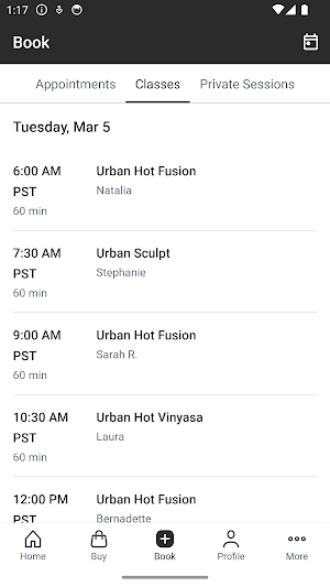 Urban Hot Yoga Screenshot 1