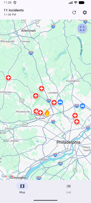 Montgomery County Incidents Screenshot 0