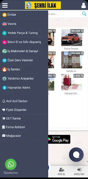 Şehri ilan :Emlak &Araç Al-Sat Screenshot 3
