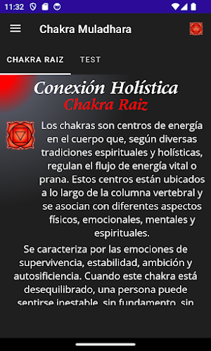 Chakras Test Screenshot 1