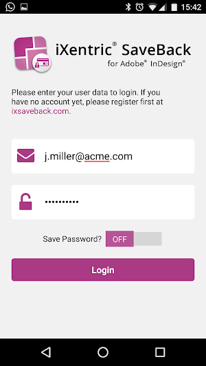 iXentric® SaveBack Service Screenshot 0