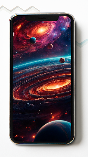 Galaxy and Planets Wallpapers Screenshot 1