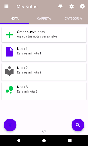 Mis Notas Screenshot 0