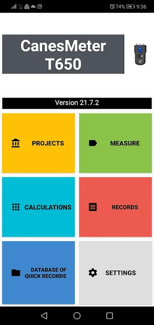 CanesMeter T650 Screenshot 0