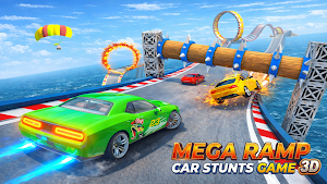 Mega Ramp Car Stunts Game 3D Screenshot 0