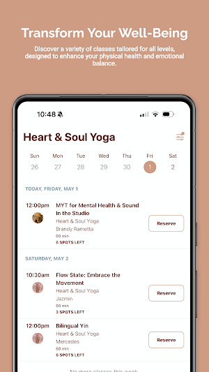 Heart & Soul Yoga- Whittier Screenshot 2