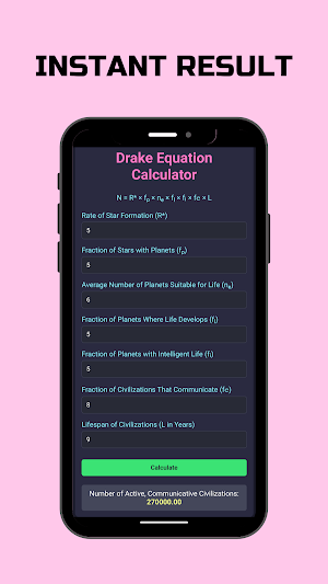 Drakes Equation Screenshot 1