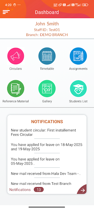 NPIS Teacher Screenshot 2