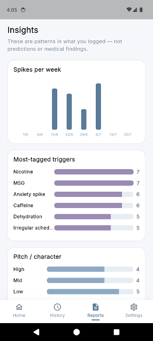 Tinnitus Diary & Tracker Screenshot 3