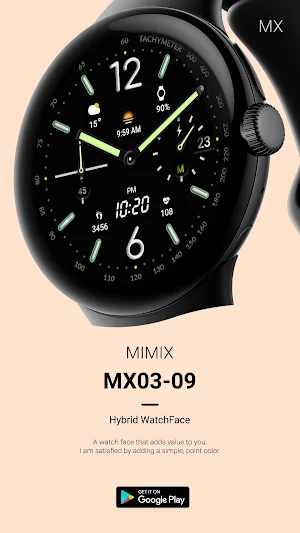 MIMIX MX03 09 Digi Watchface Screenshot 0