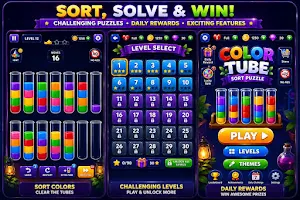 Color Tube Sort Puzzle Screenshot 0
