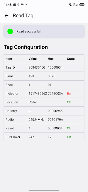 MooMonitor+ NFC Config Screenshot 3