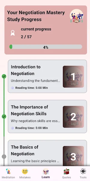Mastering Negotiation Skills Screenshot 0