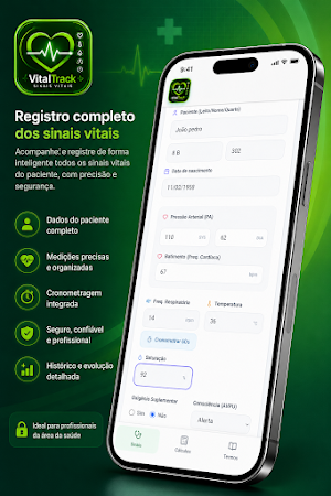 VitalTrack – Sinais Vitais Screenshot 1