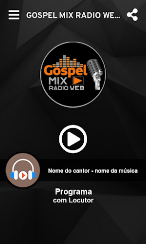 Gospel mix rádio web Screenshot 0