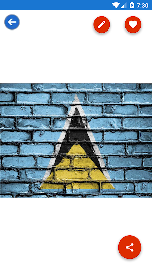 Saint Lucia Flag Wallpaper: Fl Screenshot 3