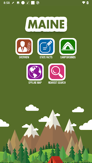 Maine State RV Parks & Campgrounds Screenshot 1