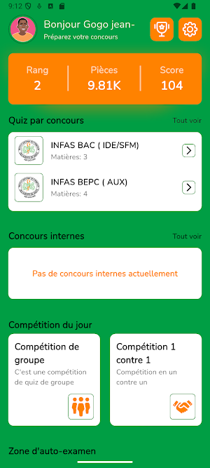 Quiz Concours Screenshot 0