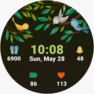 Summer Birds Watch Animated Screenshot 0