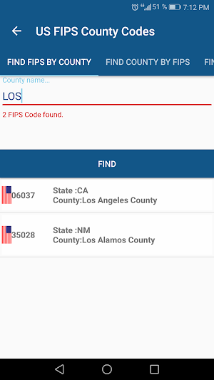 USA FIPS County Code Screenshot 1