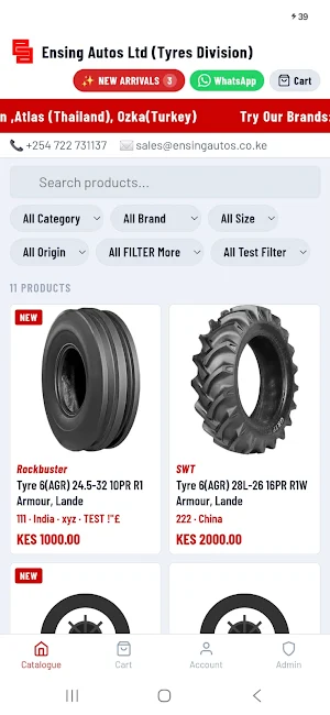 Ensing Tyres Screenshot 0