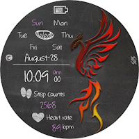 BFF20- Blackboard Art Phoenix