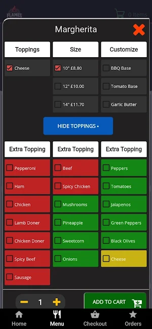 Flames Grilll Pizza Newport Screenshot 3