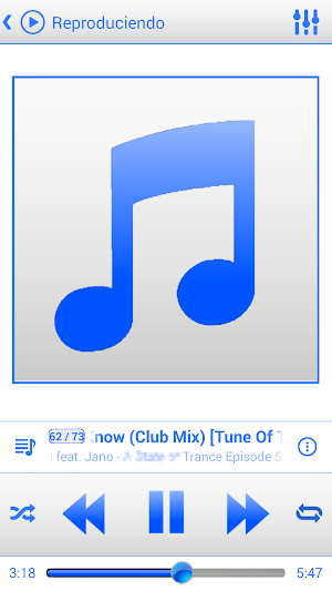 SKIN PLAYERPRO V3 WHITE BLUE Screenshot 0