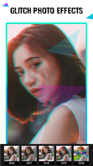 Glitch Video Effect-  Photo Effects Screenshot 0