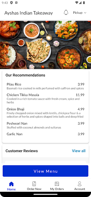 Ayshas Indian Takeaway Screenshot 1