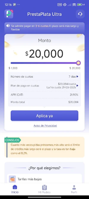 PrestaPlata Ultra-Préstamo Screenshot 0