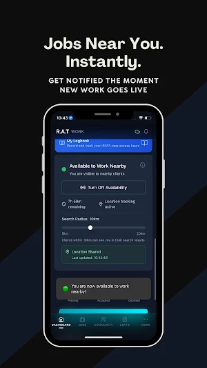 R.A.T Work App Screenshot 2