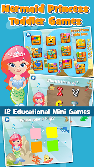 Mermaid Princess Toddler Games Screenshot 0