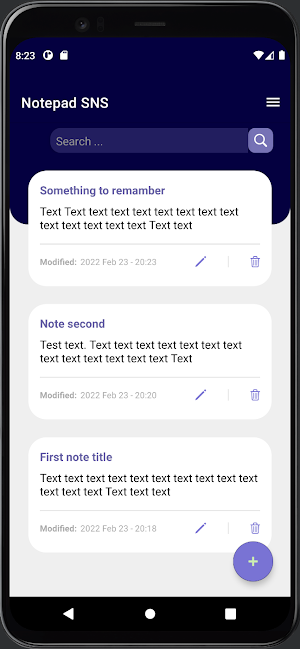 Notepad SNS Screenshot 0