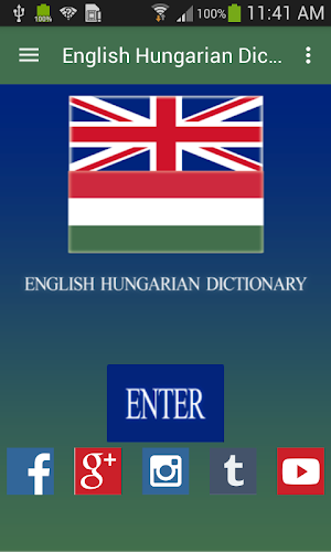 English Hungarian Dictionary Screenshot 0