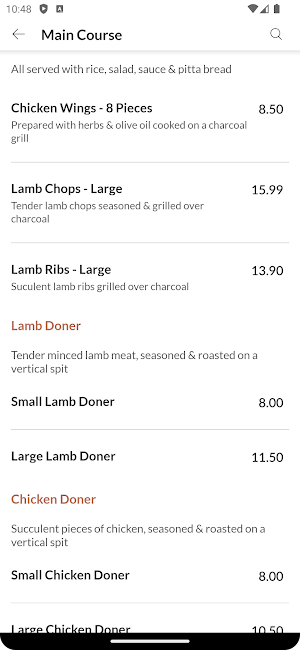 Ali Charcoal Grill Screenshot 3