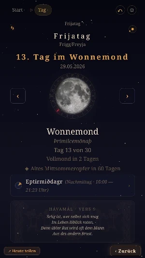 Artala: Germanic Moon Calendar Screenshot 3