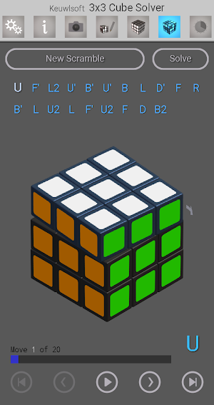 3x3 Cube Solver Screenshot 3