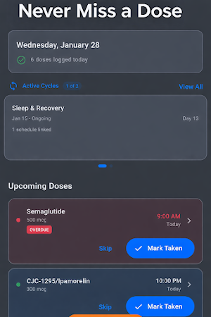 PepMinder - Peptide Tracker Screenshot 2