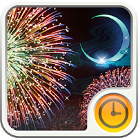 Gekka Hanabi Clock Widget