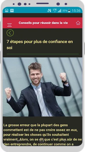 Conseils pour réussir dans la vie Screenshot 0