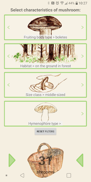 Mushrooms app Screenshot 3