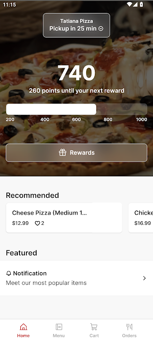 Tatiana Pizza Screenshot 0