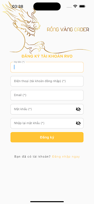 Rồng Vàng Order Screenshot 2
