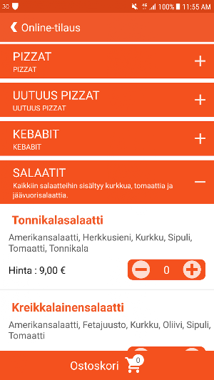 Pizza Service Koivukylä Screenshot 2