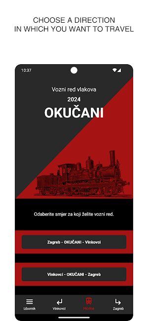 Okučani train timetable Screenshot 0
