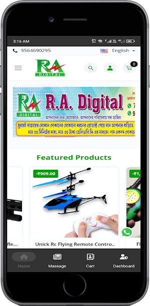 R.A. Digital Ecommerce Screenshot 0